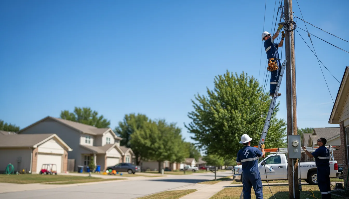 Residential electrician providing installation services in Salina, OK
